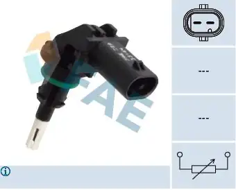 FAE 33164 | Hava Sıcaklık Müşürü 11 1 Seri F20 F21 3 Seri F30 F34 E91 F31 5 Seri F10 F11 X3 X5