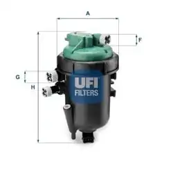 UFI 55.178.00 | Mazot Filtresi Kutusu Komple Fiat Doblo 1.3 Multijet 05- OE