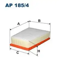 FILTRON AP185-4 | Hava Filtresi 08-Kangoo-Cıtan