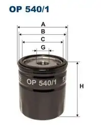 FILTRON OP540-1 | Yağ Filtresi Peugeot 106/206/306/307/406/407/Partner Citroen C4/C5 Fiat Ducato