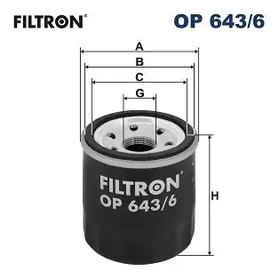 FILTRON OP643-6 | Yağ Filtresi 15-Dokker-Duster-Lodgy 1.6 11-Micra
