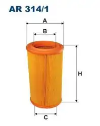 FILTRON AR314-1 | Hava Filtresi Berlingo/Partner/306/Xsara/205/309 GTi BM 87-