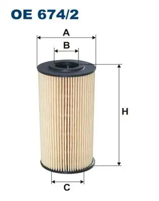 FILTRON OE674-2 | Yağ Filtresi 06-Accent-Getz-Cerato-Rio 1.5Crdi Eleman Tip