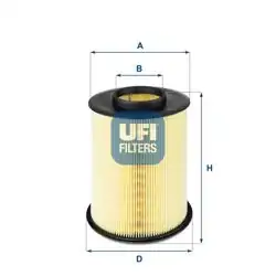 UFI 27.675.00 | Hava Filtresi 07-Focus.2.3-C.Max 1.4-1.6-2.0