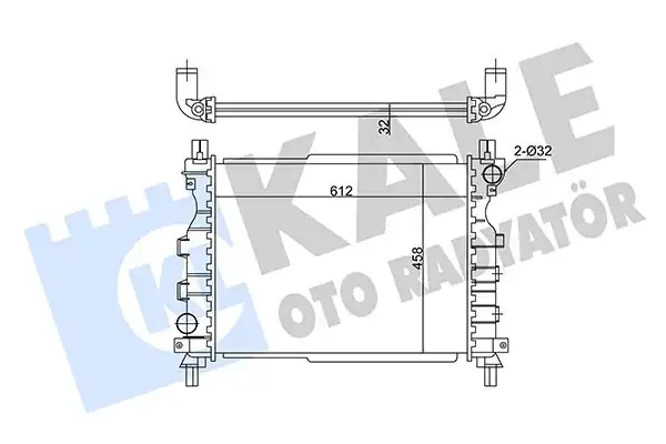 KALE 350800 | Su Radyatörü Land Rover Freelander İ 1 8 16v 2 0 Td4 2 5 V6 98 06