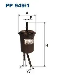 FILTRON PP949-1 | Benzin Filtresi Kia Rio 1.3 1.5 00-05