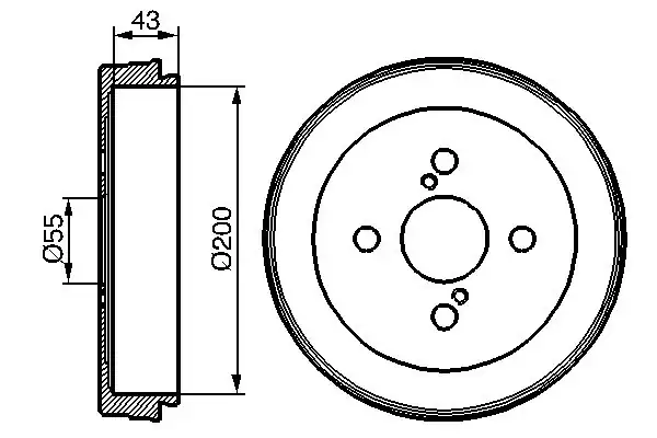 Bosch 0986477138 Kampana Toyota Yaris 00 06 Yaris Verso 02 05 2 Adet