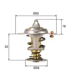 MAHLE TX32792D | Termostat Ford B-Max C-Max II EcoSport Fiesta VI VII 92°C