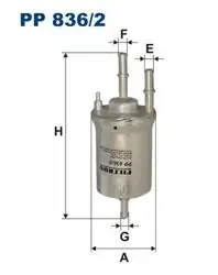 FILTRON PP836-2 | Yakıt Filtresi-6.6 Bar (VW Amarok/Caddy/Golf/Polo Audi A3 Seat Leon Skoda Octavia)