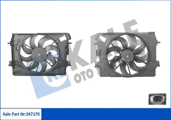 KALE 347170 | Fan Motoru Davlumbaz Dacia Dokker Lodgy Renault Clio IV Captur 1 5 dCi