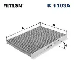 FILTRON K1103A | Polen Filtresi Bravo II Stilo Lancia Delta II 07- Karbonlu
