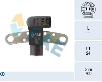 FAE 79031 | Devir Sensörü Renault Clio II III Megane İ II Kangoo Logan Micra Laguna II Scenic II 1 5 dCi 82ps