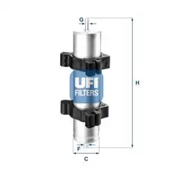 UFI 31.824.00 | Benzin Filtresi BMW 3 Serisi E46 320d M47/M57 01-05