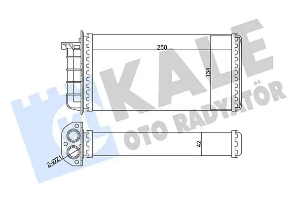 KALE 346340 | Kalorifer Radyatörü Alfa Romeo 145 146 Fiat Bravo İ Brava Marea 95 02