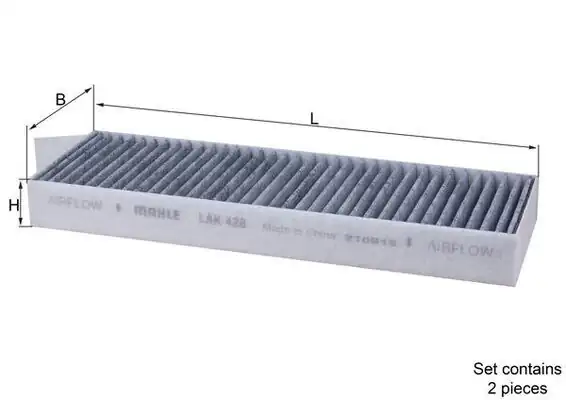 MAHLE LAK428 | S Polen Filtresi 3008 5008 Partner Tepee Rifter Expert