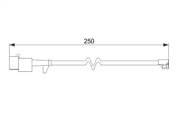 Bosch 1987474574 Fren Balata Kablosu Arka Iveco Daily III IV V VI 00