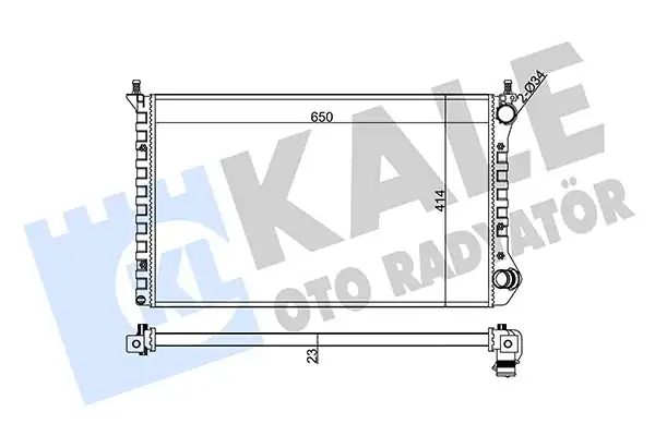 KALE 346110 | Radyatör Fiat Doblo Cargo 1 4 05 1 6 1 9d 01 10 Klimalı Mekanik