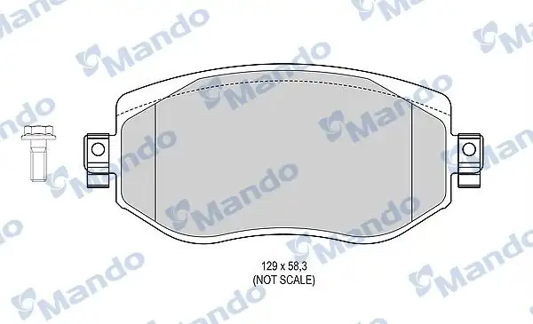 MANDO MBF015304 | Renault Megane IV 1 2 1 3 Tce 1 5 dCi 16 Ön Fren Balatası