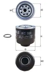 MAHLE KC388D | Mazot Filtresi 06-L200 2.5Dı-D