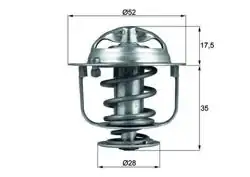 MAHLE TX11982D | Termostat 82°C 04-Civic-Jazz 1.3-1.4