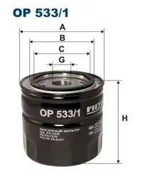 FILTRON OP533-1 | Yağ Filtresi Ford Cougar/Mondeo II/III Maverick Mazda MPV II Tribute Discovery III 4.0 4x4