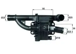 MAHLE TH4083 | Termostat 83°C 1.6 HDi Partner Berlingo P207 P308 P307 P3008 P407 P5008 C2 C3