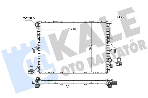 KALE 367900 | Radyatör Audi Q7 Porsche Cayenne VW Touareg 03 10 3 0 TDI TFSI 3 2 4 2 4 5 4 8