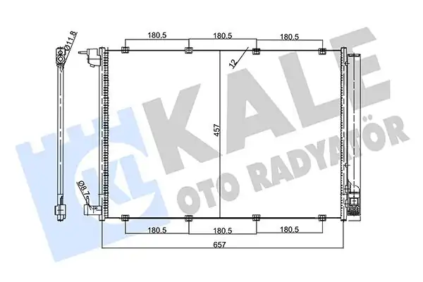 KALE 357735 | Klima Radyatörü Mercedes X253 W205 S205 W213 S213 W222 C217 15 17