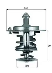 MAHLE TX7182D | Termostat 82°C 01-Ma.323-Ma.6-Ma.626