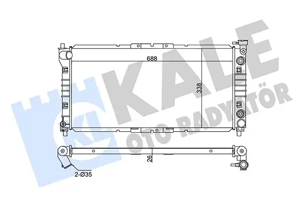 KALE 342025 | Radyatör Mazda 626 IV V Hatchback Mx 6 1 8 2 0 91 03 Otomatik