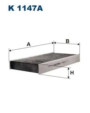 FILTRON K1147A | Polen Kabin Filtresi Karbonlu Citroen C5 II C6 Peugeot 407 04 1 6 2 0 Hdi