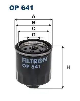 FILTRON OP641 | Yağ Filtresi Polo Golf IV Bora A3 Toledo Cordoba 1 4 1 6 16v