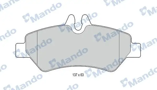 MANDO MBF016046 | Fren Balata Arka 07-Lt35-Crafter-Sprinter