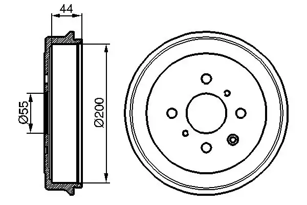 Bosch 0986477148 Arka Fren Kampanası Peugeot 107 Citroen C1 Toyota Aygo 05 1 0 1 4 Hdi 2 Adet