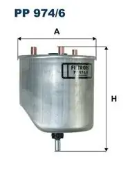 FILTRON PP974-6 | Mazot Filtresi Peugeot 207/208/301/308/508/5008/Citroen C3/C4/C5/Ds3/Ds4/Partner 1.6 HDI