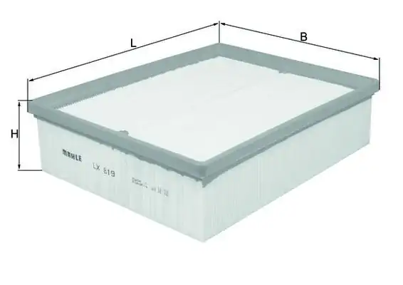 MAHLE LX819 | Hava Filtresi A4 B6 B7 1 8t 3 0 3 2 FSI 1 9 2 5 TDI Quattro 00 08