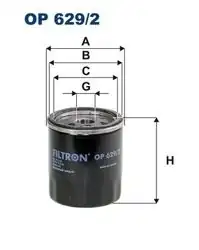 FILTRON OP629-2 | Yağ Filtresi Fiesta VI Focus III Mondeo III