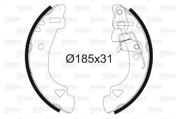 Valeo 562583 Pabuç Balata Uno 70 Fiat Uno 70 146a E