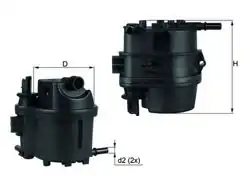 MAHLE KL779 | Mazot Filtresi 107/1007/206/307/Bipper/C1/C2/C3/Nemo/Fiesta 1.4 HDI-TDCI 02>