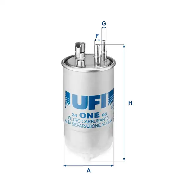 Ufi 24 One 03 Mazot Filtresi Opel Meriva A 1 3 CDTI Z13dt Z13dtj 03 10