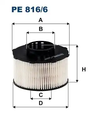 FILTRON PE816-6 | Mazot Filtresi Peugeot 208 2008 301 308 5008 508 Partner Rifter 1 5 Hdi 17