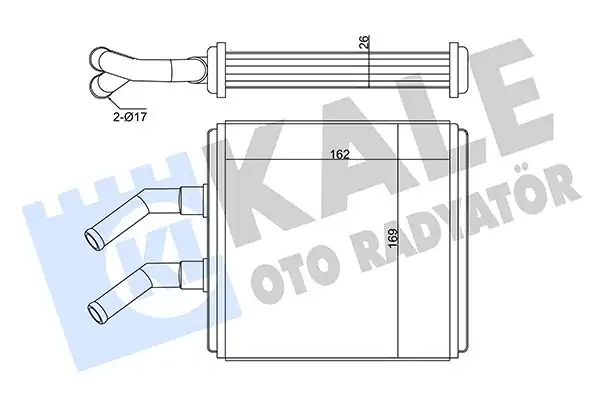 KALE 346585 | Kalorifer Radyatörü Kia Rio 1 3 1 5 Benzin 2000 2005