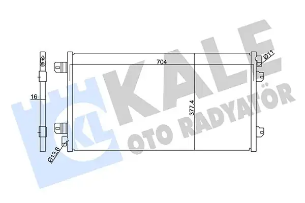 KALE 342910 | Klima Radyatörü Kondenser Renault Master II 2 5 dCi 03 Opel Movano 1 9 Dtı 98 01