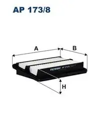 FILTRON AP173-8 | Hava Filtresi Suzuki Swift V/Baleno/Vitara 1.0 16-17-