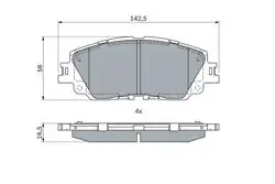 BOSCH 0986424899 | Fren Balata Ön 19-Rav4 Toyota Corolla/Yaris Cross 1.8 Hybrid 2022>