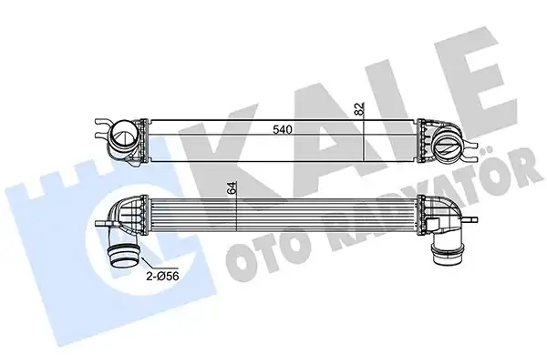KALE 344865 | Mini Cooper S One R55 R61 İntercooler Turbo Radyatörü