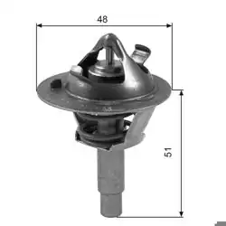 GATES TH38490G1 | Termostat 90°C Mercedes C180-C200/E200 W203/W204/W209/W211 M271 Kompressor 02-14