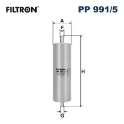 FILTRON PP991-5 | Mazot Filtresi Audi A6/A7 2.0-3.0 TDI 11-18