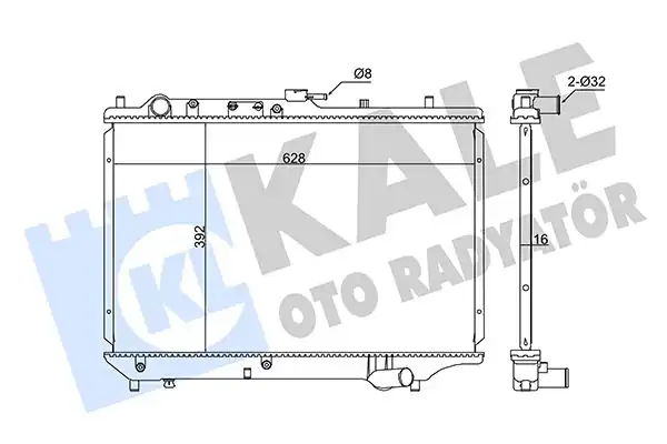 KALE 345965 | Radyatör Mazda 323 HB 1 8 16v 90 93