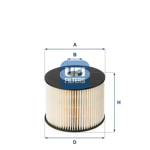 UFI 26-055-00 | Mazot Filtresi 308 407 508 3008 5008 C4 C5 Exp Scd Jumpy 2 0hdi